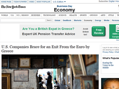 «Οι αμερικανικές εταιρείες ετοιμάζονται για Grexit»