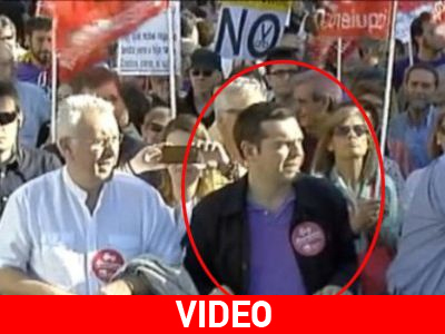 Ο Τσίπρας στους δρόμους της Μαδρίτης