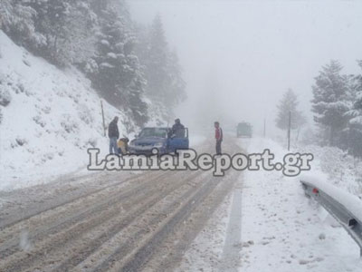 Η επέλαση του χιονιά στην Ευρυτανία Η επέλαση του χιονιά στην Ευρυτανία