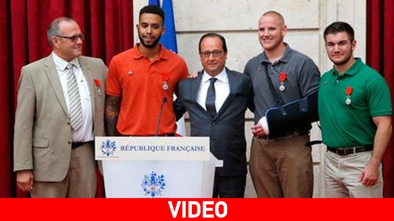 Παράσημα στους ήρωες του Thalys