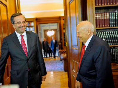 Επαφές Παπούλια-Σαμαρά στη Γερμανία