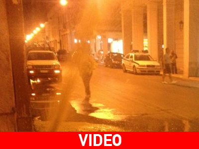 Πίδακας νερού 20 μέτρων στο κέντρο της Πάτρας