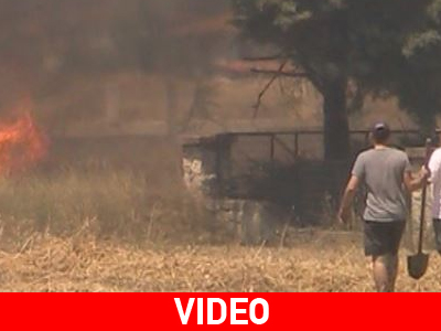 Koζάνη: Κάτοικοι παλεύουν με τις φλόγες