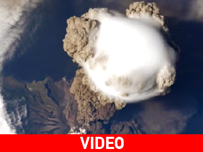 Η ΝΑSA καταγράφει έκρηξη ηφαιστείου από το διάστημα