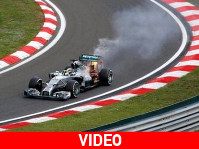 Η Mercedes του Χάμιλτον άρπαξε φωτιά!