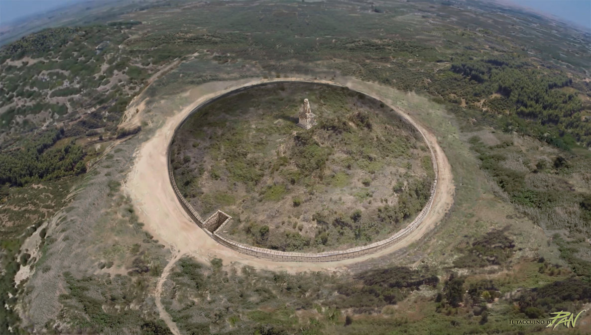 Αναπαράσταση του λόφου Καστά