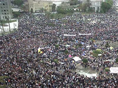 Διαδήλωση στην πλατεία Ταχρίρ
