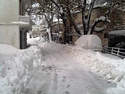 Χιονοπτώσεις και προβλήματα στο Ηράκλειο