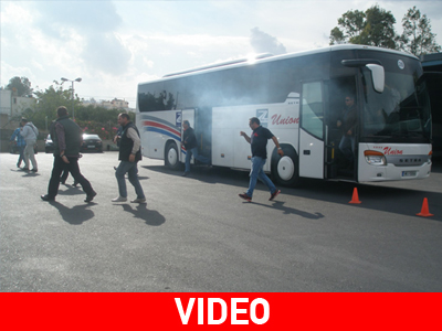 Άσκηση: Απεγκλωβισμός επιβατών λεωφορείου