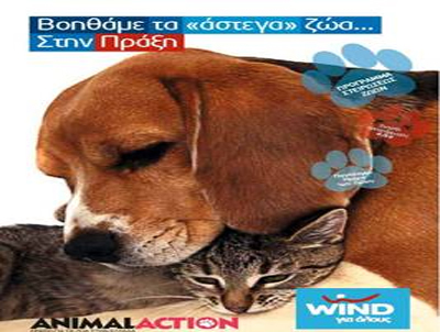 Η WIND φροντίζει «Στην Πράξη» τα αδέσποτα σε συνεργασία με την Animal Action