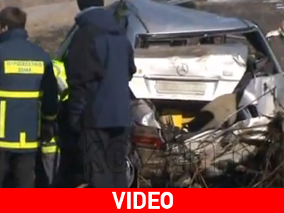 Video από το τροχαίο δυστύχημα στην Κοζάνη