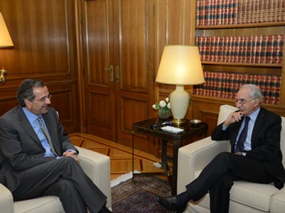 Συνάντηση Σαμαρά με τον πρώην πρωθυπουργό της Ιταλίας