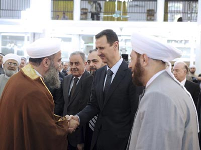 Η πρώτη δημόσια εμφάνιση του Άσαντ από τον Ιούλιο