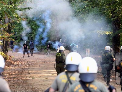 Ένταση στις Σκουριές Χαλκιδικής