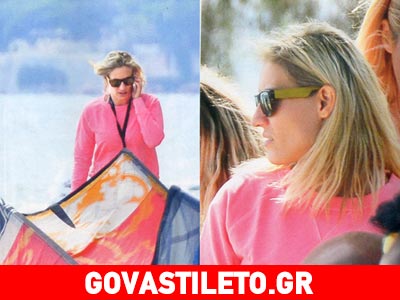 Δείτε την Ελεονώρα Μελέτη να κάνει windsurf