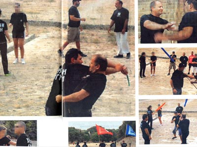 Σε διαθεσιμότητα ο αστυνομικός που εκπαίδευε χρυσαυγίτες Σε διαθεσιμότητα ο αστυνομικός που εκπαίδευε χρυσαυγίτες