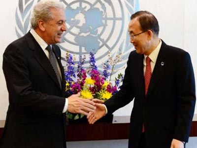 Την επιτάχυνση των συνομιλιών για πΓΔΜ και Κυπριακό επιθυμεί ο Μπαν Κι-μουν