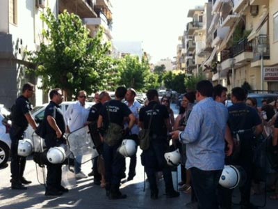 Διαμαρτυρία εκπαιδευτικών για την παρουσία Βενιζέλου στην Κρήτη