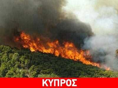 Υπό έλεγχο η μεγάλη φωτιά στην Κύπρο