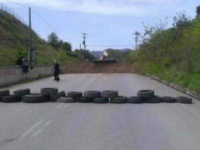 Οδοφράγματα στην Ιερισσό Οδοφράγματα στην Ιερισσό