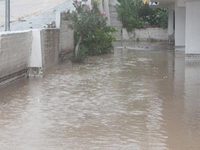Μεγάλες ζημιές στην Καβάλα από τη νεροποντή