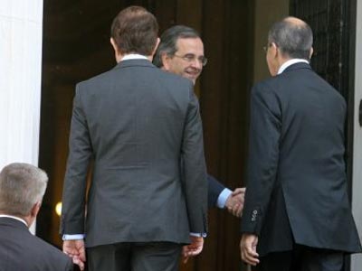 Ολοκληρώθηκε η συνάντηση Σαμαρά – Λαβρόφ