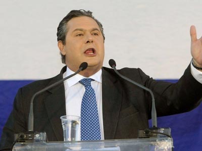 Καμμένος: Θα ψηφίσουμε υπέρ της πτώσης της κυβέρνησης