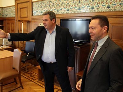 Άγρια κόντρα Στουρνάρα – Καμμένου στη Βουλή