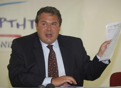 Επίθεση Καμμένου στον Σαμαρά