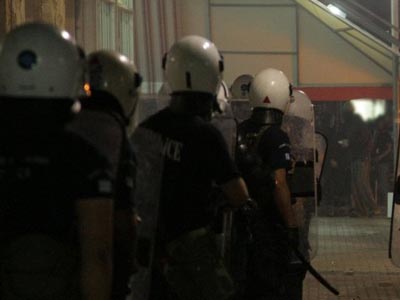 Ισχυρή δύναμη των ΜΑΤ στην Αλικαρνασσό