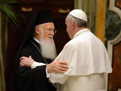 Ο Πατριάρχης στηρίζει τον Πάπα για την Συρία