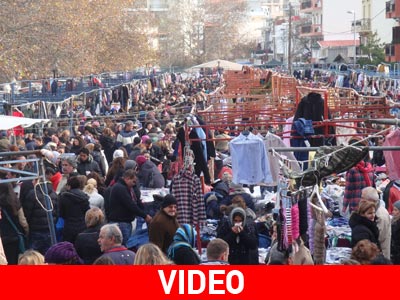 Κοσμοσυρροή στο παζάρι της Ξάνθης