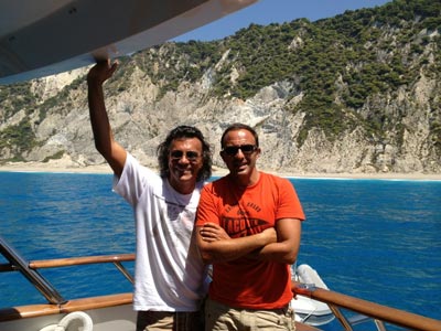 Οι διακοπές του Ηλία Ψινάκη με τον Νίκο Αλιάγα