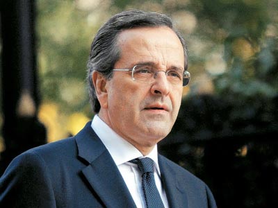 Αιφνιδιαστική επίσκεψη Σαμαρά στην Ομόνοια