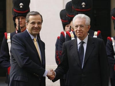 Τα ιταλικά ΜΜΕ για την επίσκεψη Σαμαρά