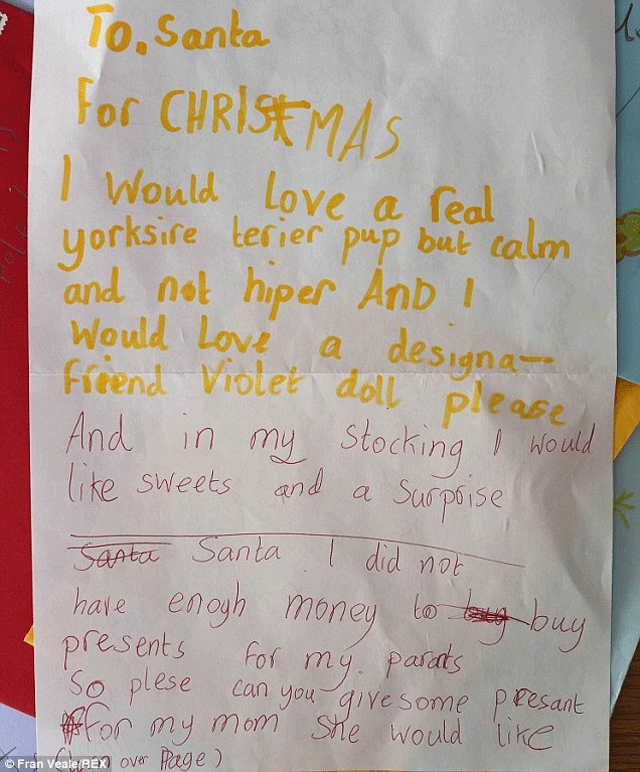 Τα ορθογραφικά λάθη κάνουν το γράμμα ακόμα πιο γλυκό...