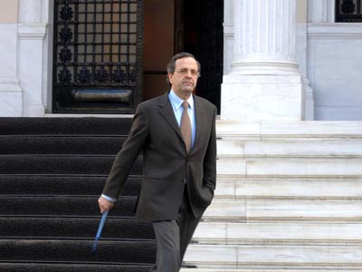 Συνάντηση Σαμαρά με Στουρνάρα και Μητσοτάκη