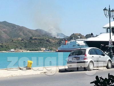 Πυρκαγιά σε εξέλιξη στη Ζάκυνθο