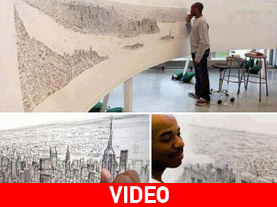 Ο αυτιστικός Stephen Wiltshire ζωγραφίζει από μνήμης τη Νέα Υόρκη