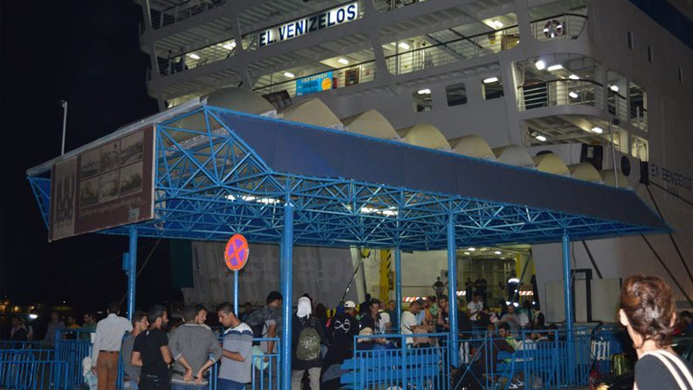 Χίος: Αναχώρησε τα μεσάνυχτα το «Ελευθέριος Βενιζέλος» με 1000 πρόσφυγες