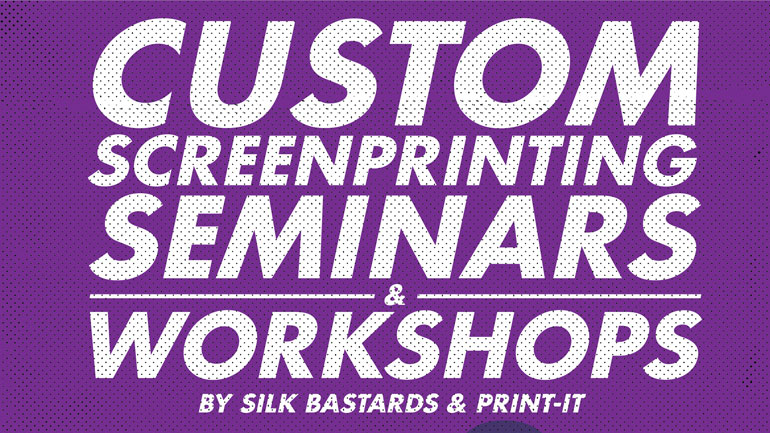 Το CU σε στέλνει σε δημιουργικό σεμινάριο μεταξοτυπίας «CUstom Screenprinting Seminars & Workshops» στο Ρομάντσο