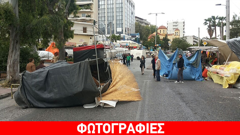 Η κακοκαιρία έπληξε και τους μικροπωλητές