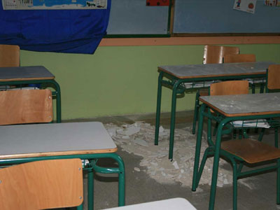 Ιεράπετρα: Αποκολλήθηκαν σοβάδες από ταβάνι σχολείου