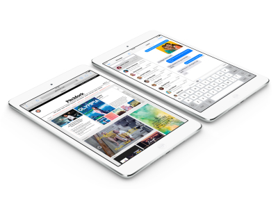 «Γεια σας, με λένε iPad Air και από εδώ ο αδελφός μου, το iPad mini Retina»