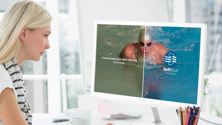 Η τεχνολογία SoftBlue που ξεκουράζει τα μάτια στις νέες οθόνες Philips