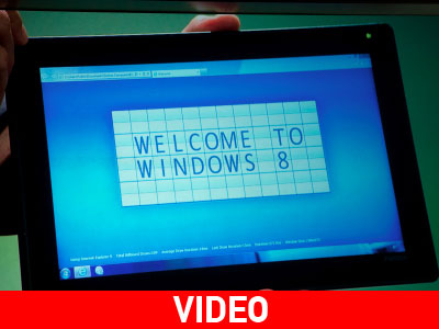 Επίδειξη των νέων Windows 8 σε ταμπλέτα τεσσάρων πυρήνων