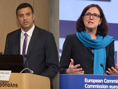 Στη Λέσβο τη Δευτέρα ο Βασίλης Κικίλιας με την επίτροπο Cecilia Malmström