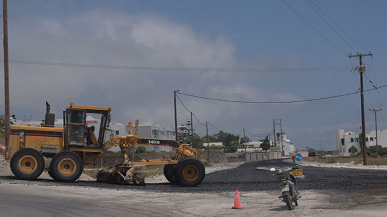 Ασφαλτοστρώνεται ο μικρός περιφερειακός των Φηρών