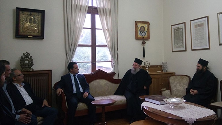 Στο Άγιον Όρος ο Άδωνις Γεωργιάδης