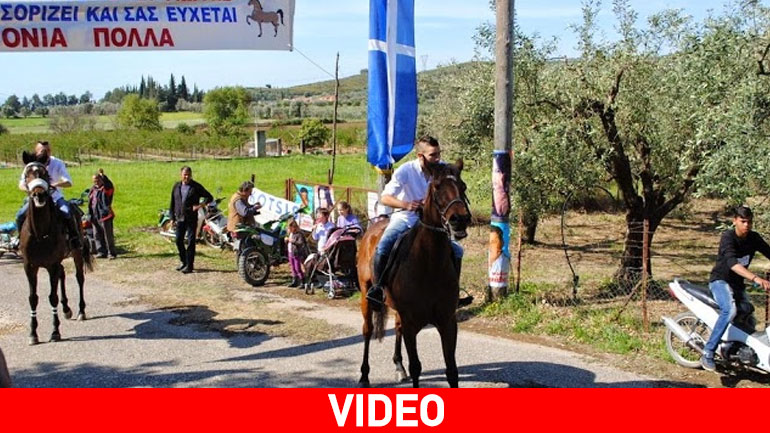 Αναβίωσαν και φέτος οι ιπποδρομίες στον Άγιο Γεώργιο Μεσολογγίου